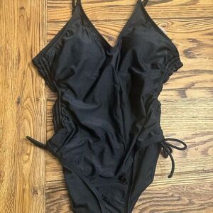 California sunshine black one piece swimsuit size Medium